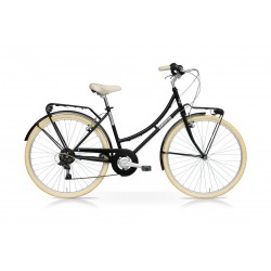 Vélo Vintage 26 Femme 6S Noir Mercurius